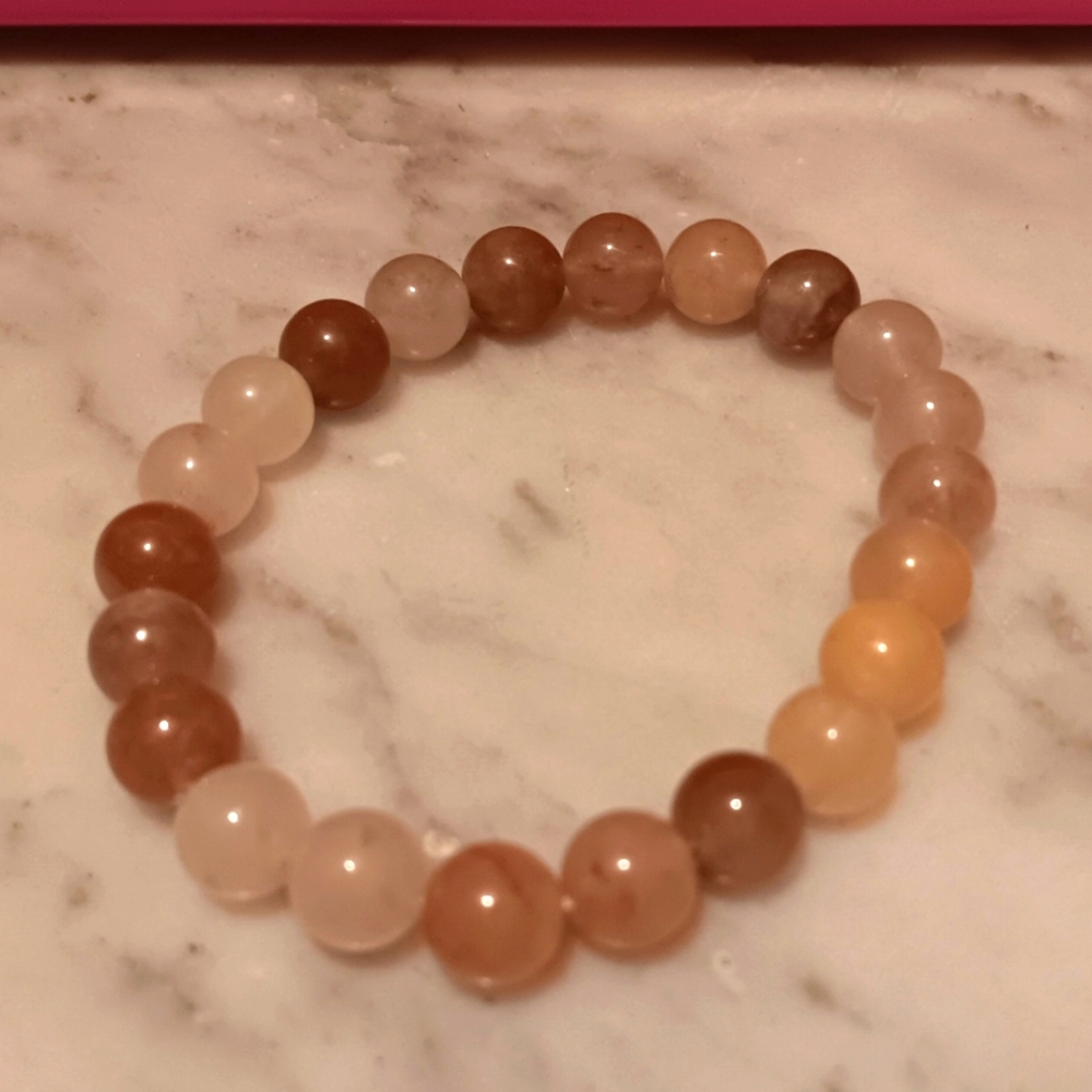 Amber/Moonstone Bracelet